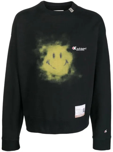 Maison MIHARA YASUHIRO Smiley Face long-sleeve sweater
