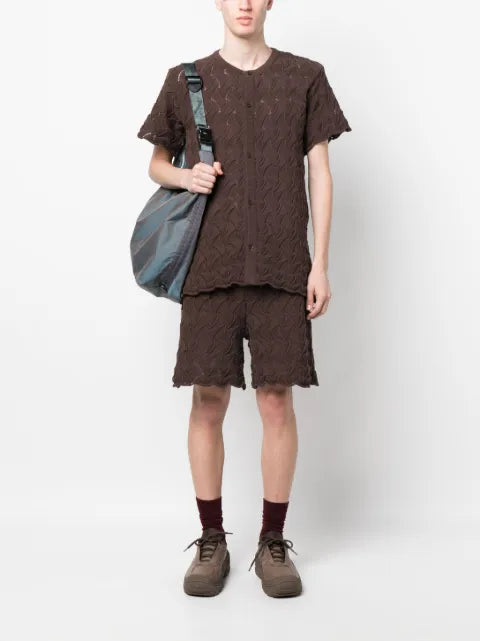 Robyn Lynch Wave cable-knit cardigan