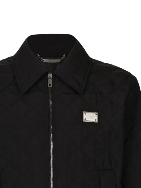 Dolce & Gabbana diamond-quilted bomber jacket