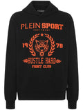 Plein Sport logo-print cotton-blend hoodie