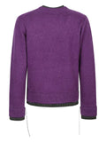 sacai double-layered ribbed sweater