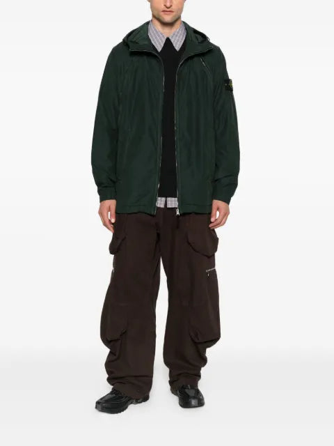 Stone Island zip-fastening hooded jacket