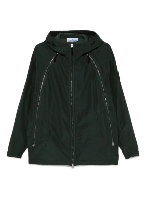 Stone Island zip-fastening hooded jacket