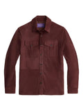 Ralph Lauren Purple Label chest-pockets suede overshirt