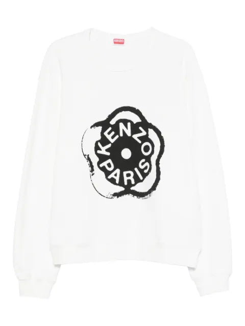 Kenzo floral-logo print sweatshirt