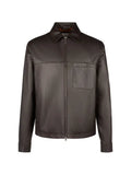 Tod's zipped leather overshirt
