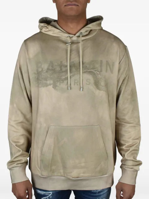 Balmain logo-print hoodie