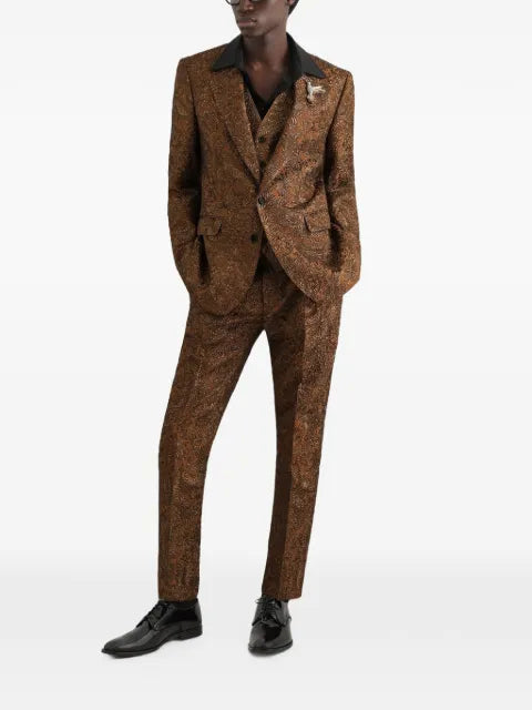 Dolce & Gabbana single-breasted brocade vest