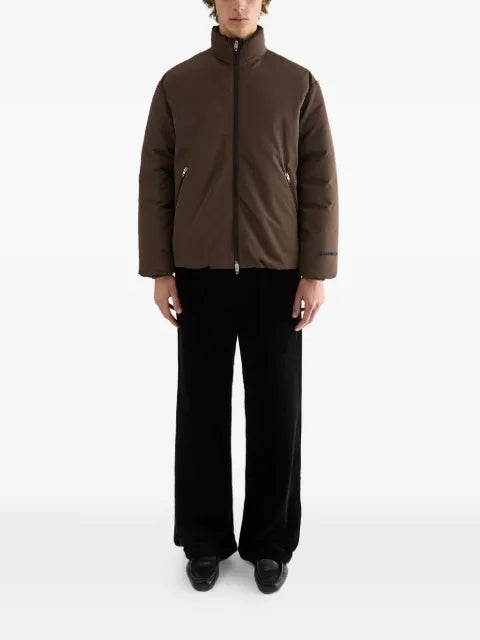Jil Sander logo-print down jacket