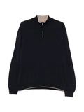 Paul & Shark cashmere half-zip sweater