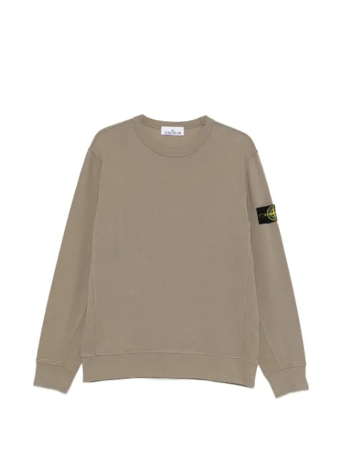 Stone Island organic cotton interlock regular fit crewneck sweatshirt