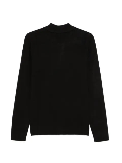 Karl Lagerfeld zip-up chest-pocket pullover