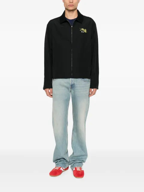 Kenzo tiger-embroidered zip-up jacket