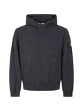 Stone Island logo-patch long-sleeve hoodie