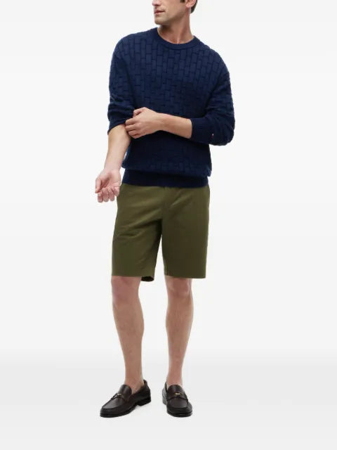 Tommy Hilfiger basket-weave crew-neck sweater