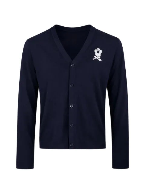 Maison hideout logo-print button-up cardigan