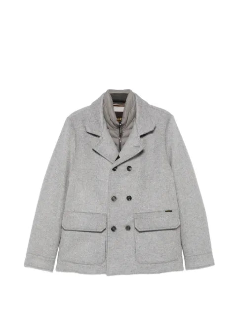 Moorer double-breasted notched-lapel jacket