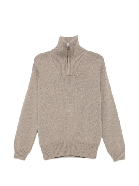 Daniele Fiesoli half-zip ribbed-trim sweater