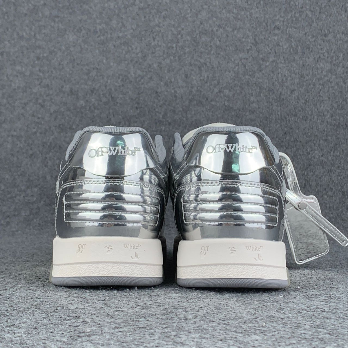 Off-White Out of Office 'Mirror Silver'