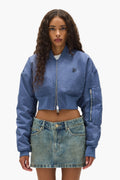 Cropped Bomber Jacket