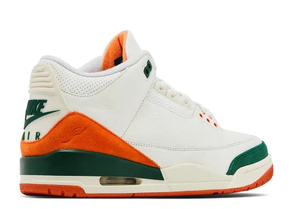 Solefly x Air Jordan 3 Sail / Gorge Green IF4491-100
