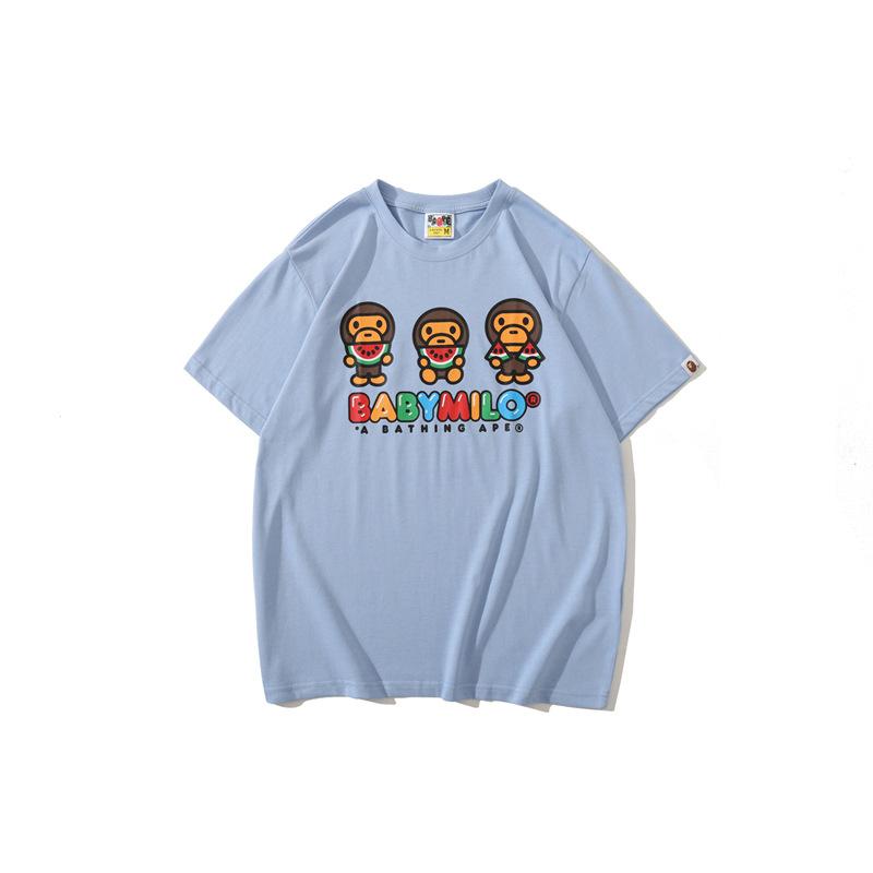 Bathing Ape T-Shirt Casual T-shirt Round Neck Short Sleeve