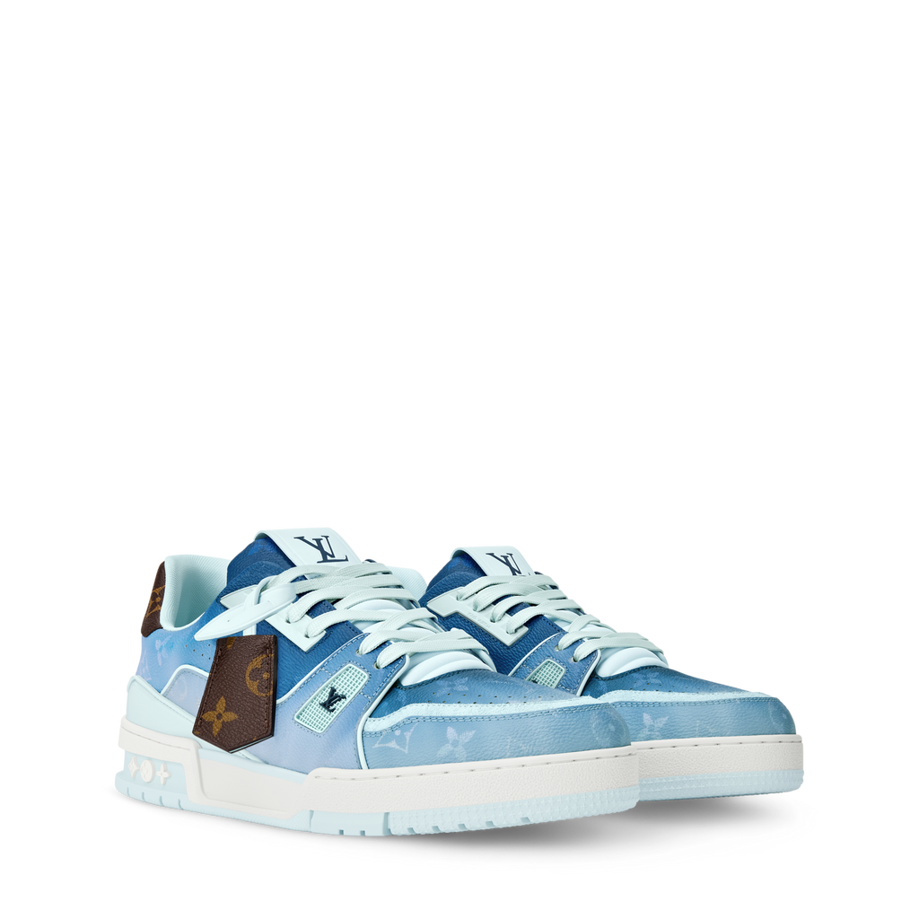 LV Trainer Sneaker Monogram-printed canvas Blue