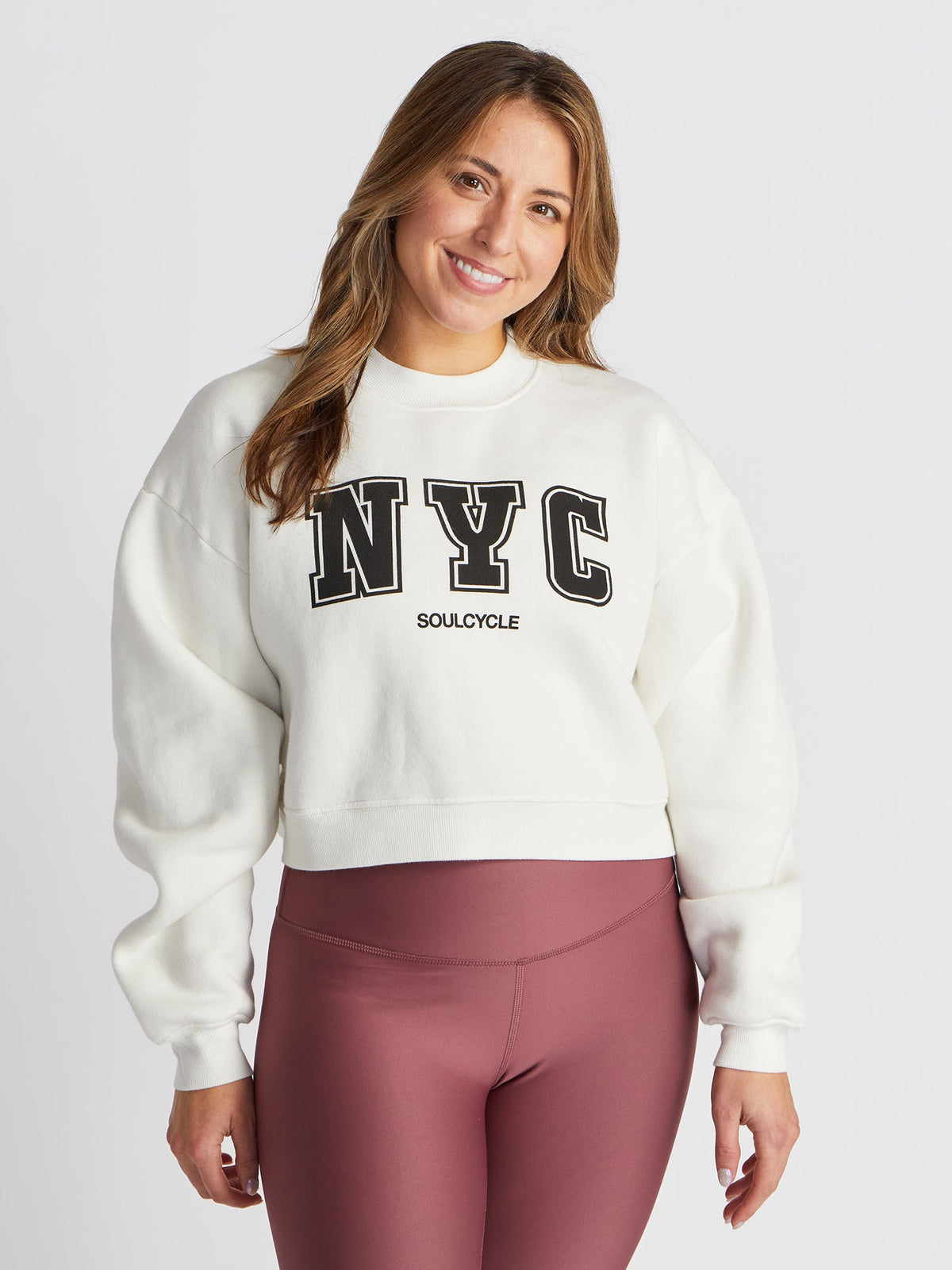 PERRY CROP IVORY CREW