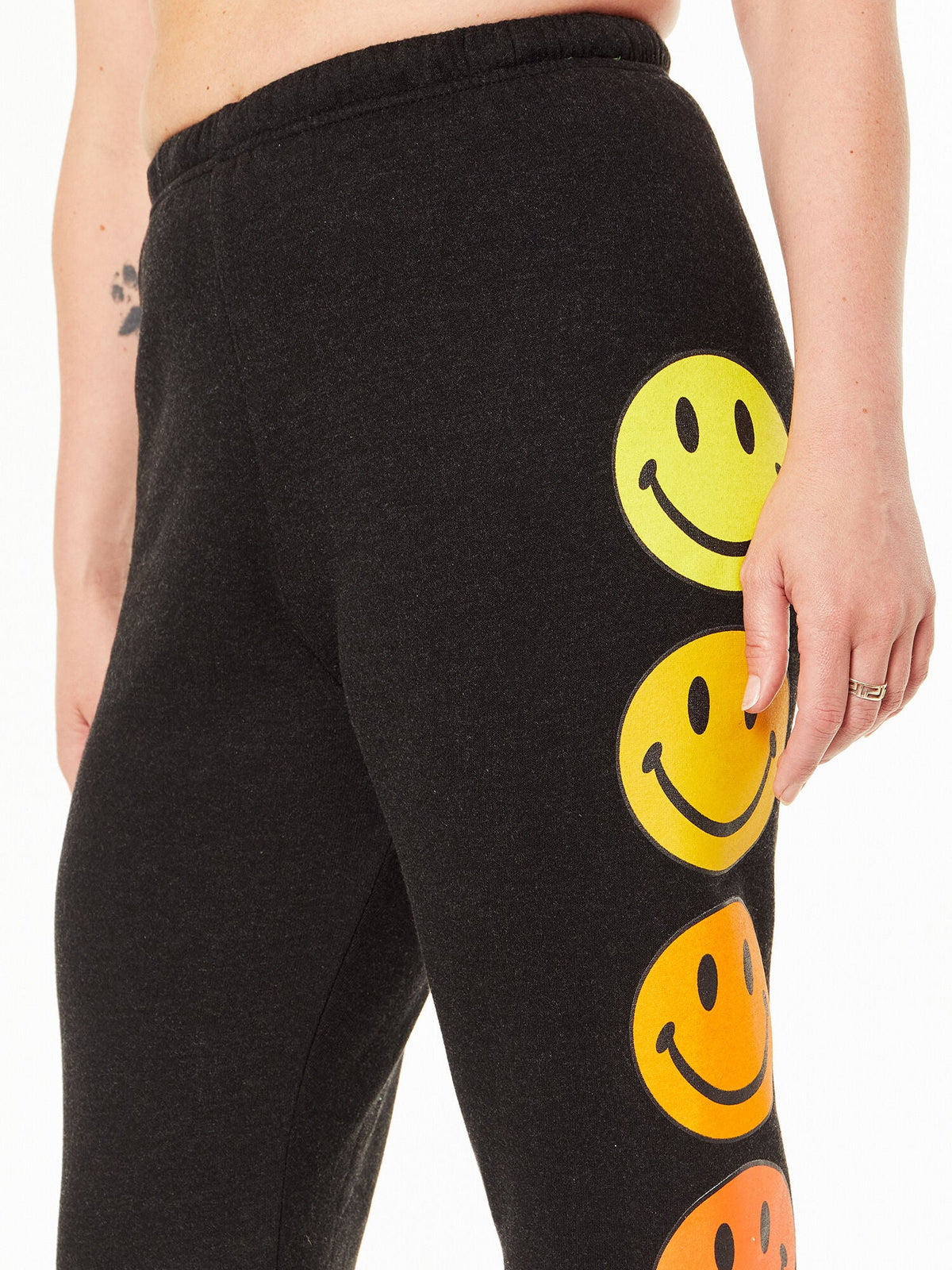 SMILEY SUNSET SWEATPANTS BLACK