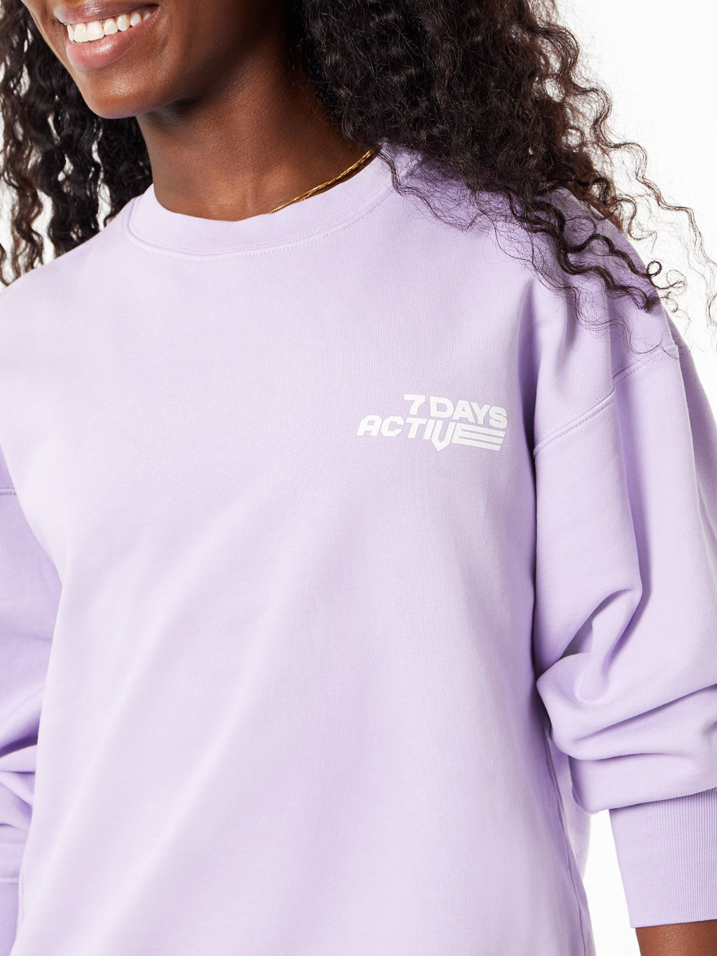 Monday Crew Neck Purple Rose