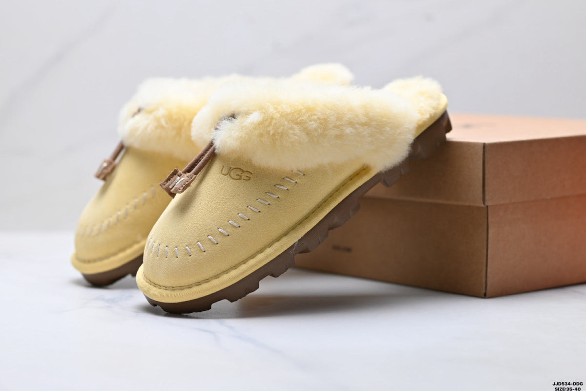 UGG Slipper Evolution Shearling Closed-Toe Slippers