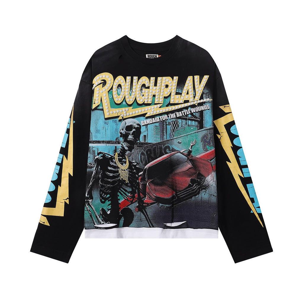 Rough Play Flyers Graphic Long-Sleeve T-Shirt