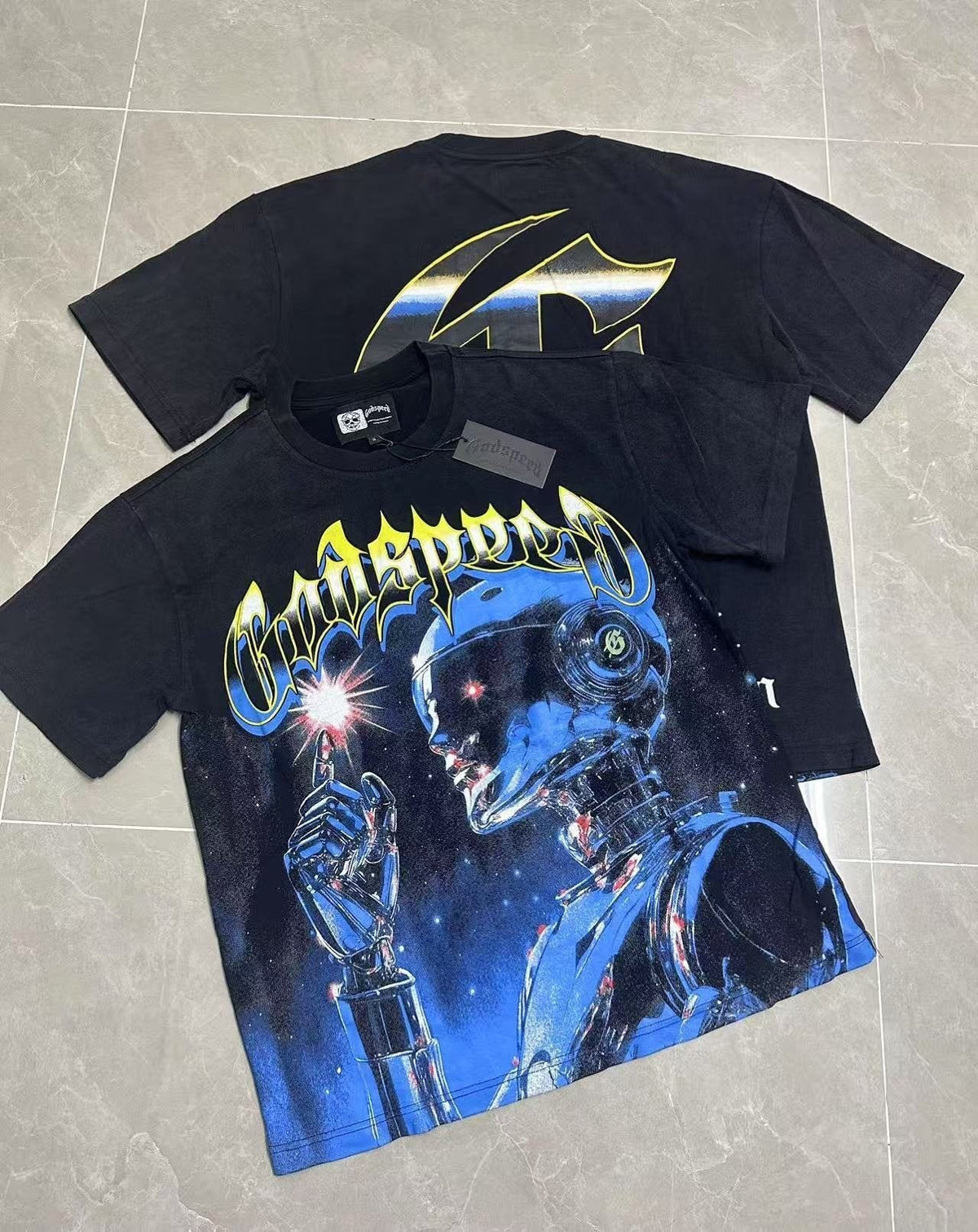 Godspeed Cyber Robot Graphic T-Shirt