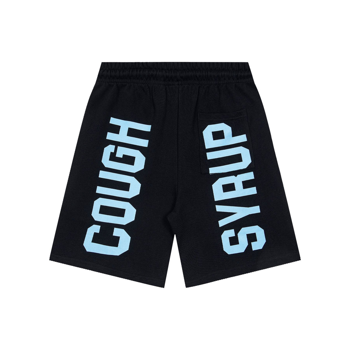 THAT'S A AWFUL LOT OF COUGH SYRUP Black Graphic Shorts