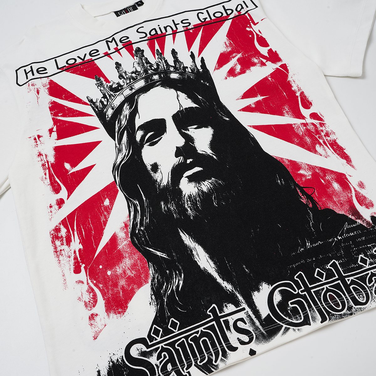 SAINT Jesus Crown Graphic T-Shirt