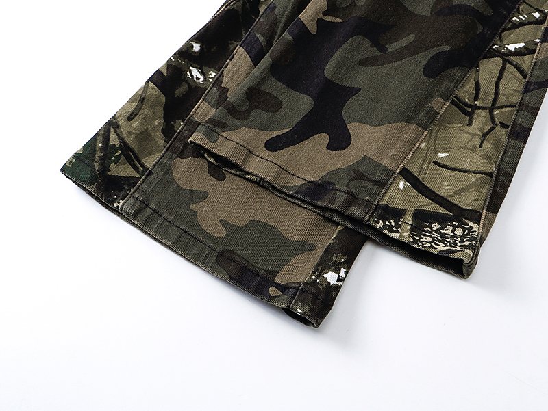 Purple Brand Green Camo Cargo Pants