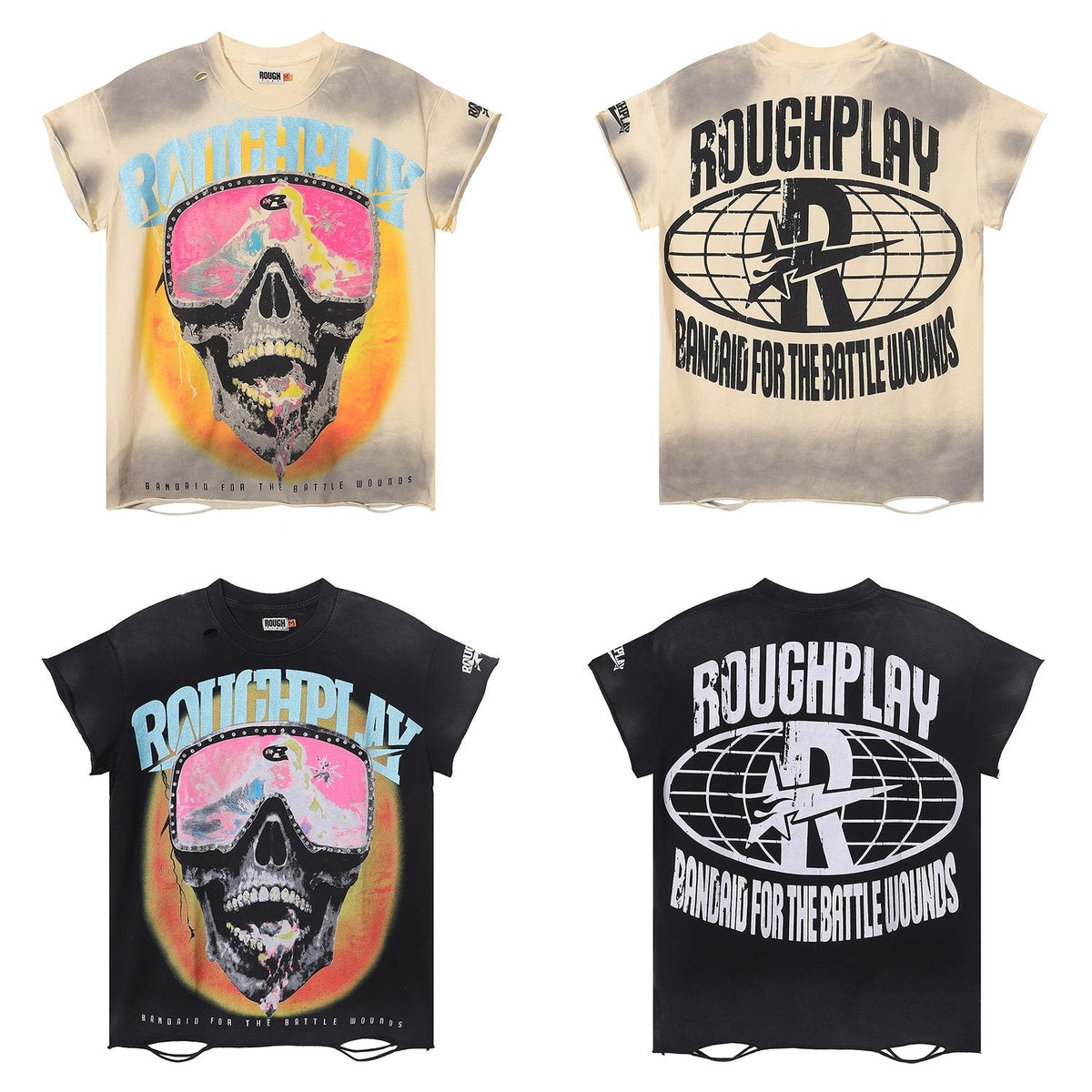 Rough Play Skull Goggles Graphic T-Shirt