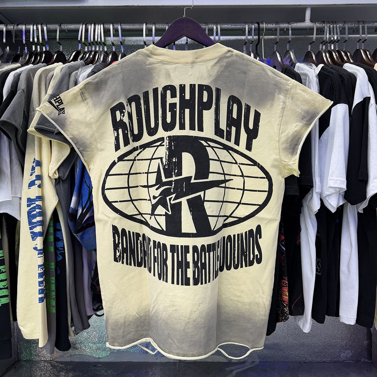 Rough Play Skull Goggles Graphic T-Shirt