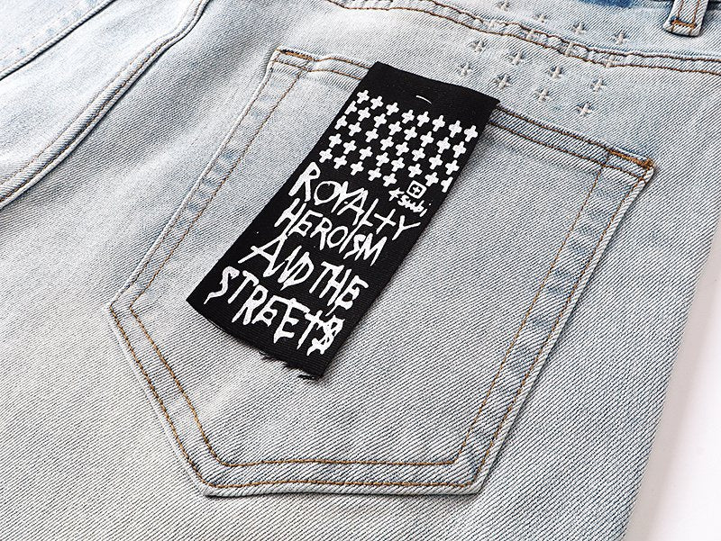 Ksubi Cross Patch Slim Tapered Jeans
