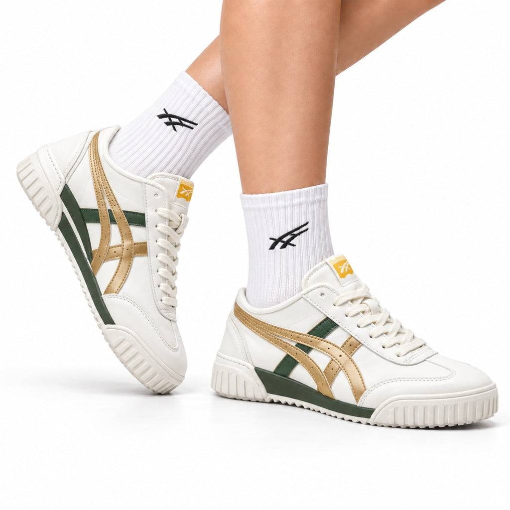 Onitsuka Tiger Retro Sabot Cream Gold Olive Unisex Shoes
