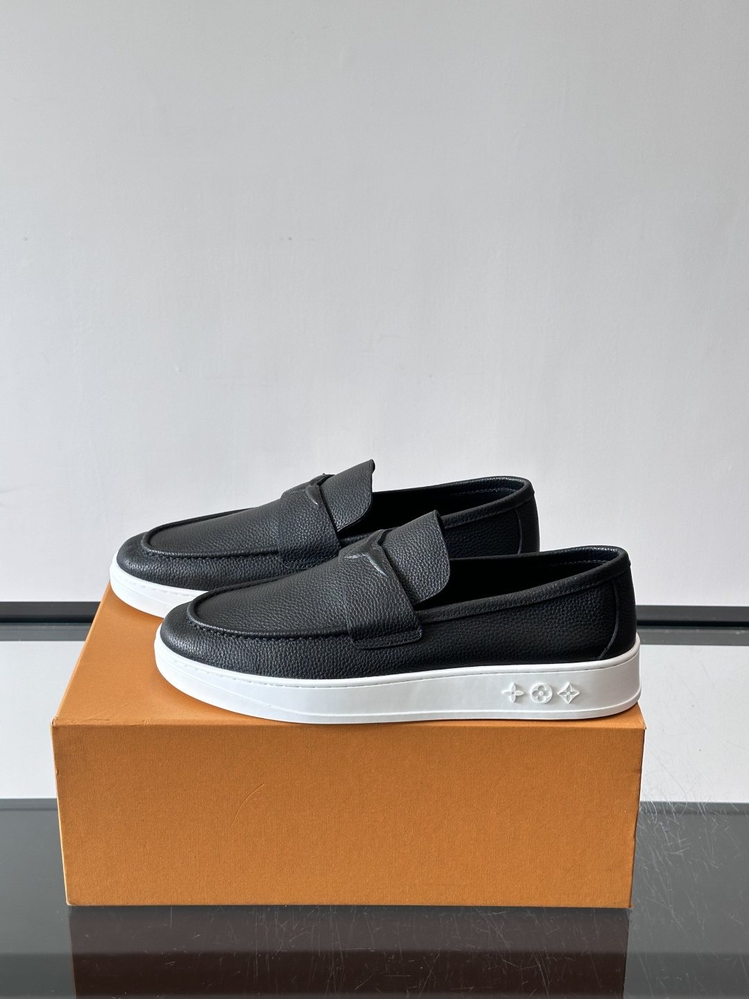 Louis Vuitton Black Platform Loafers