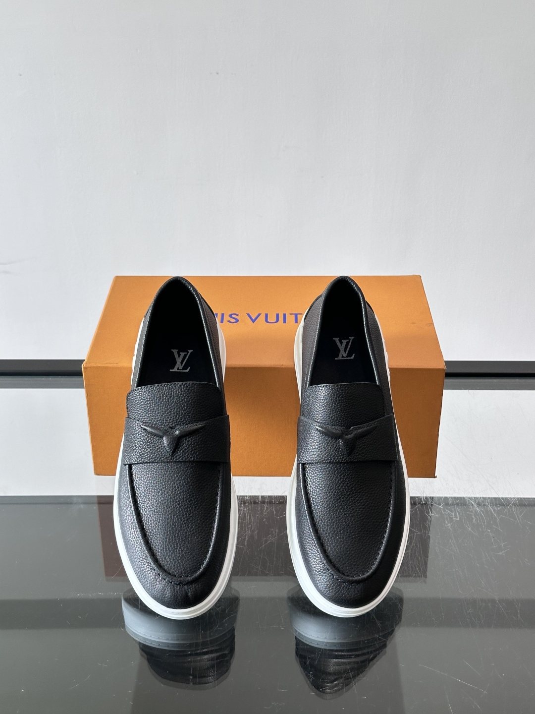 Louis Vuitton Black Platform Loafers