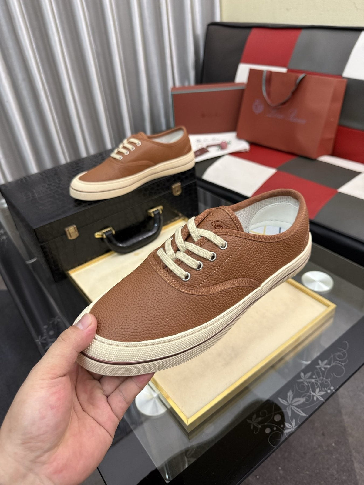 Men's Low-Top Lace-Up Casual Shoes
