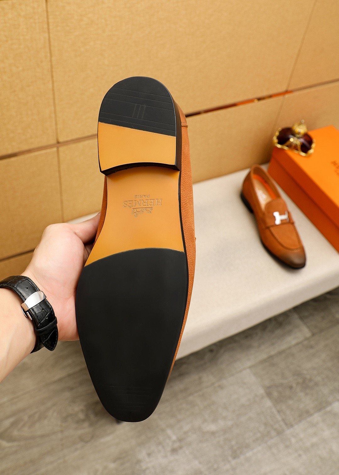 Hermès H-Hardware Loafers - Moccasin-Style Toe Stitching